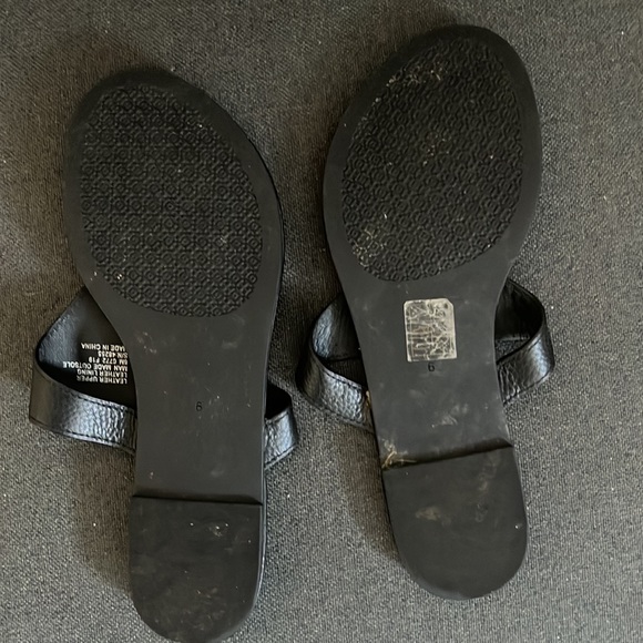tory burch leather sandals worn twice - Picture 2 of 3